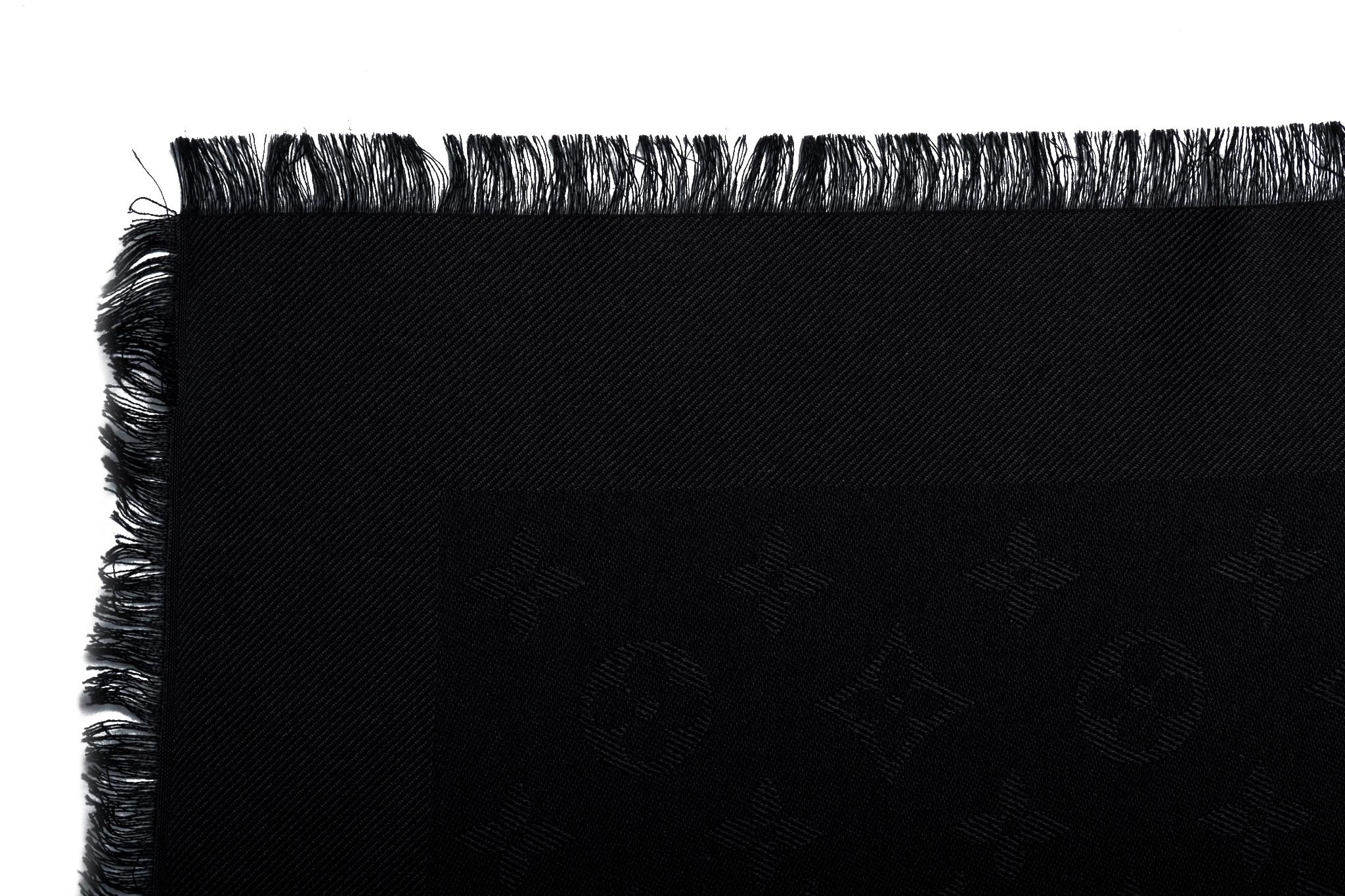 Women's New Louis Vuitton New York Limited Edition Black Shawl