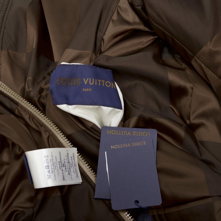 Louis Vuitton x Nigo 2022 LV² Damier Fleece Bomber Jacket M