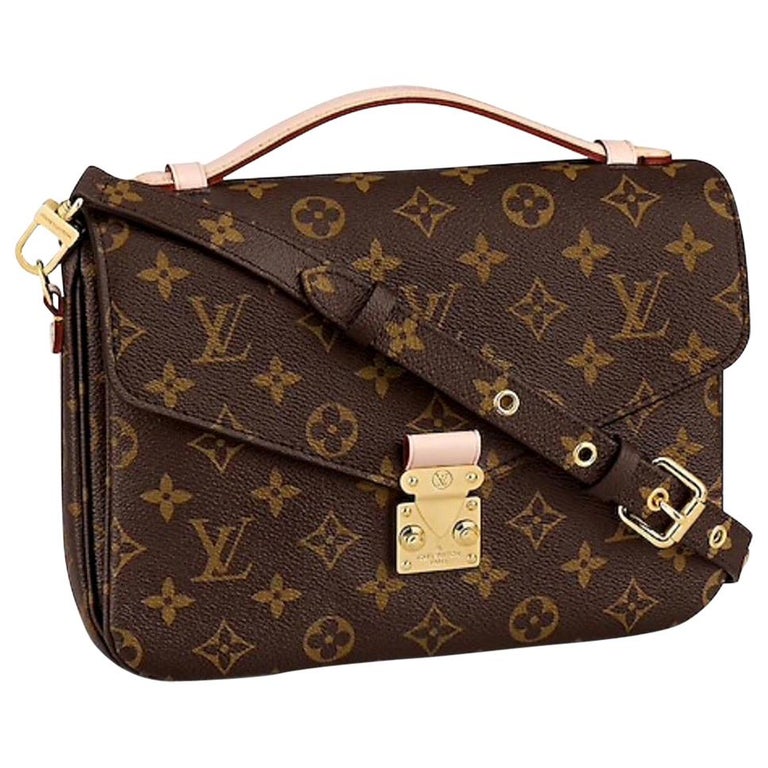 Louis Vuitton Shoulder Brooklyn Pm 870442 Brown Canvas Cross Body Bag For  Sale at 1stDibs
