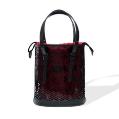 New Louis Vuitton Race Bucket bag in black patent leather