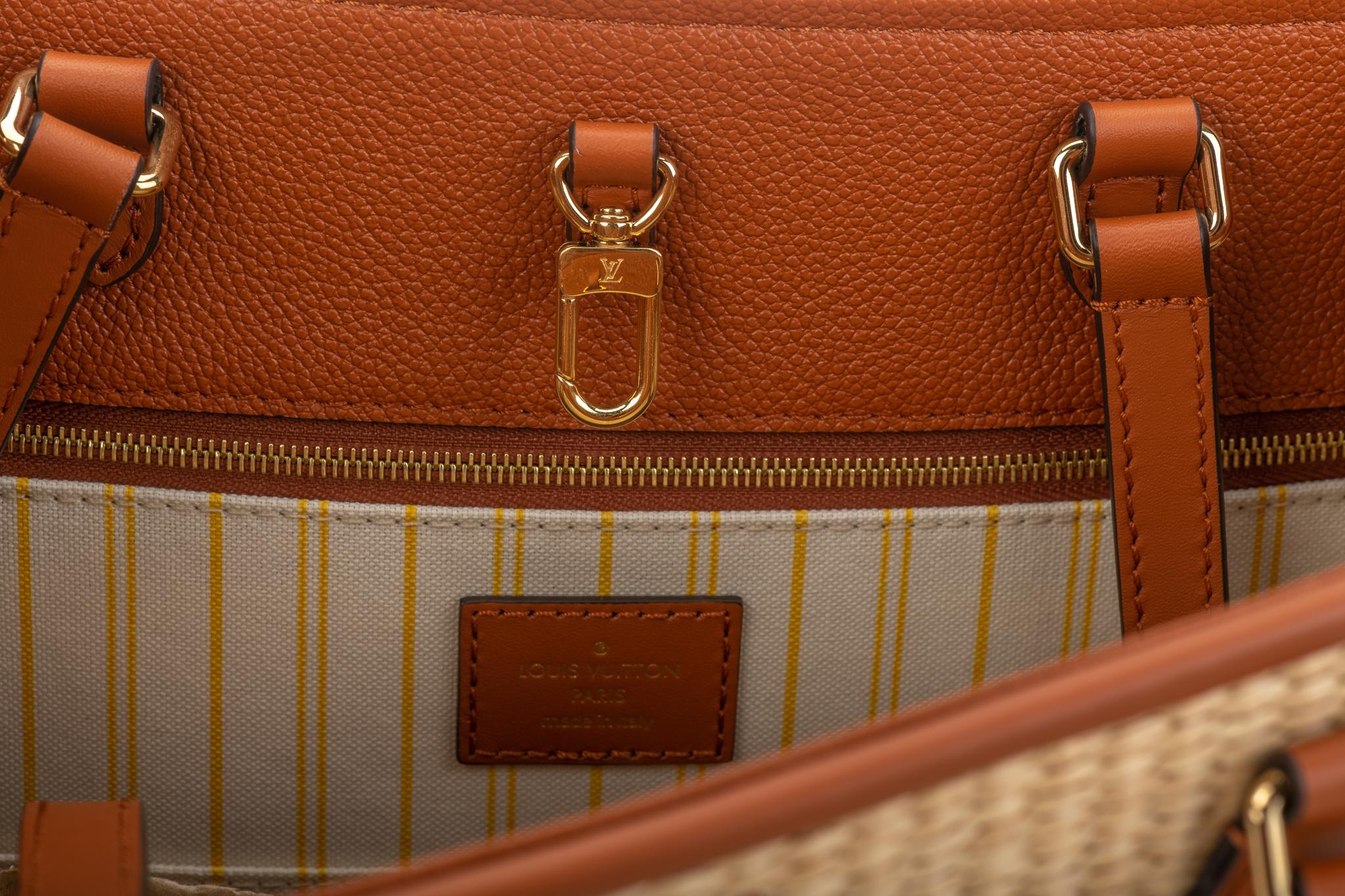 New Louis Vuitton Raffia Limited.Edition On The Go Bag with Box 7