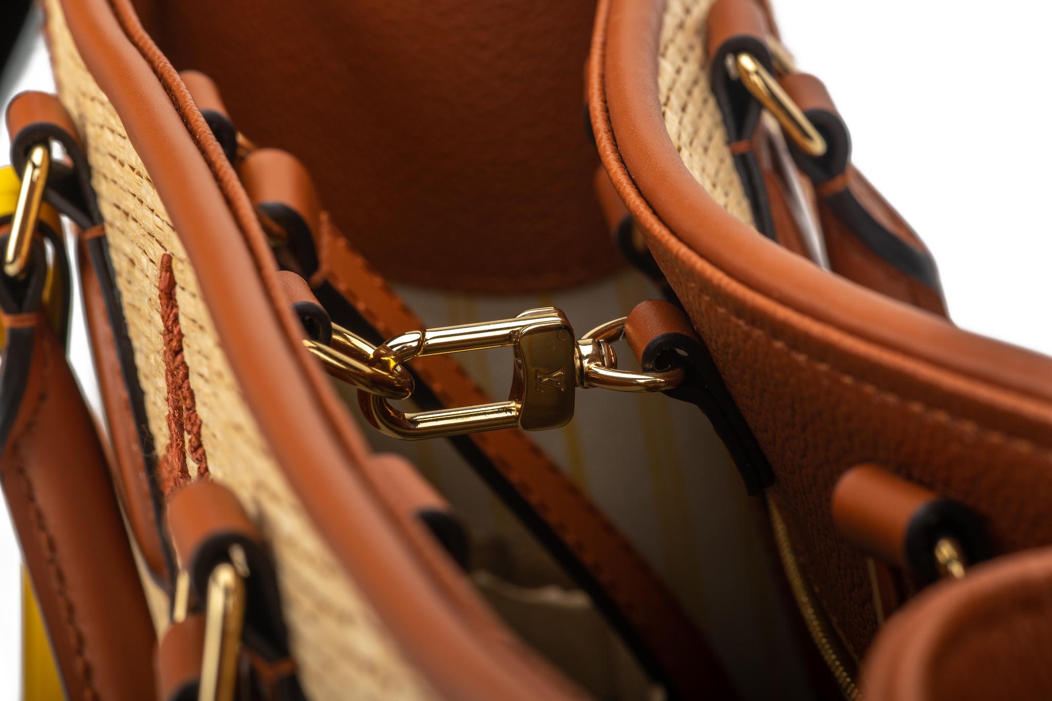 New Louis Vuitton Raffia Limited.Edition On The Go Bag with Box 8