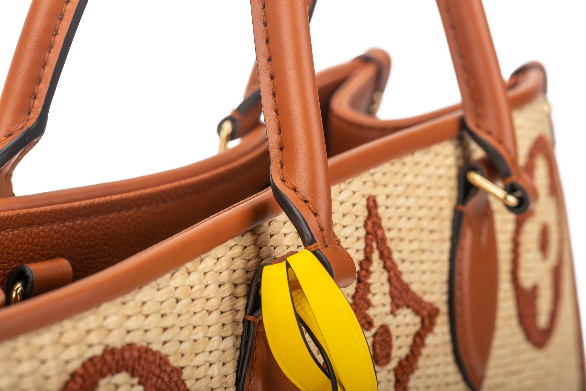 New Louis Vuitton Raffia Limited.Edition On The Go Bag with Box 14