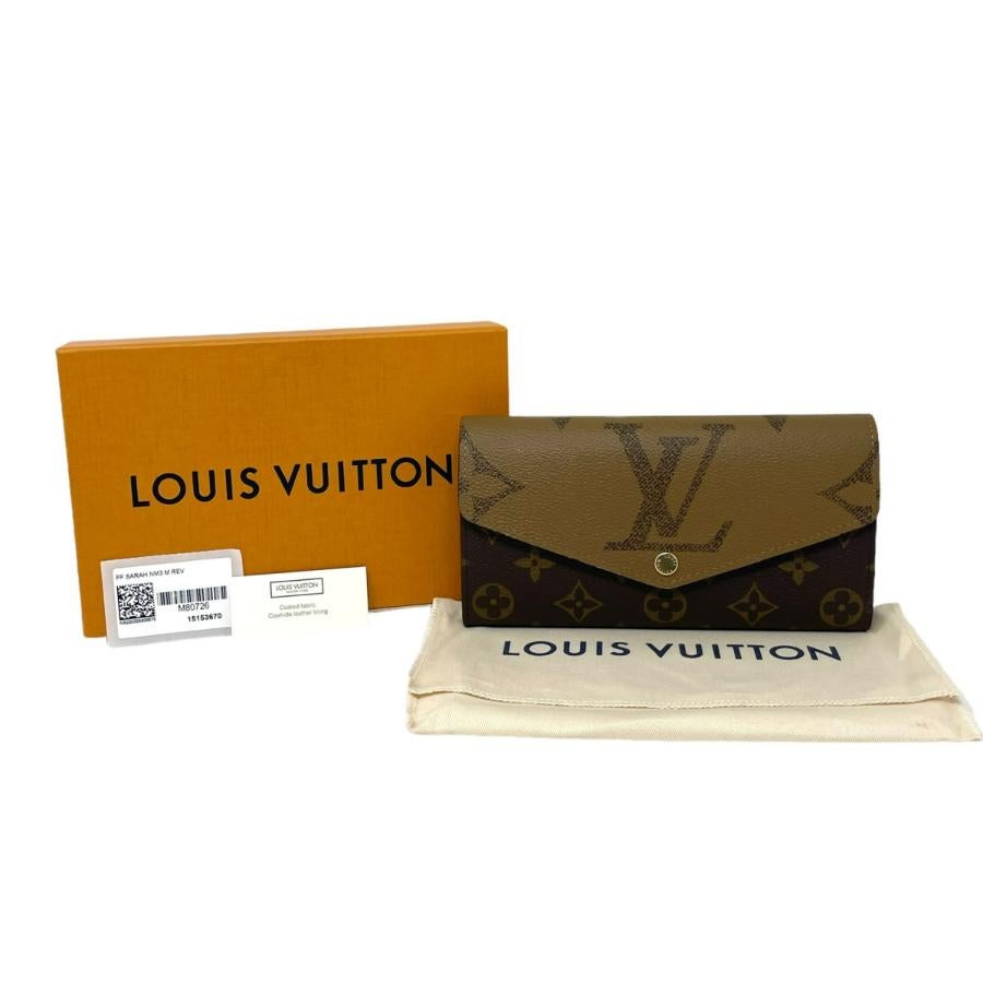 NEW Louis Vuitton Sarah Wallet Monogram Reverse Giant Canvas Clutch Bag M80726 For Sale 8