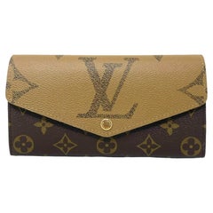 NEW Louis Vuitton Sarah Wallet Monogram Reverse Giant Canvas Clutch Bag M80726