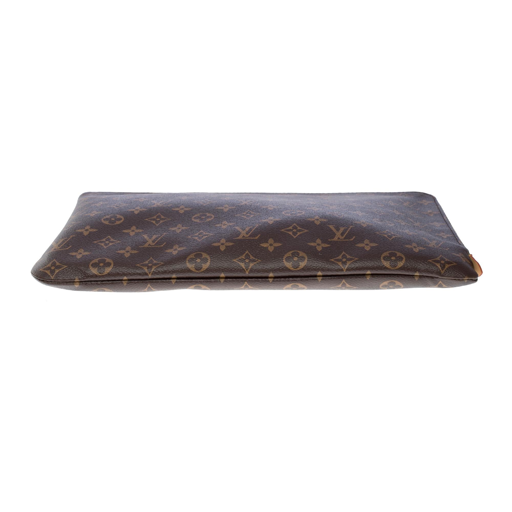 New Louis Vuitton Travel Briefcase in brown monogram canvas, GHW 6