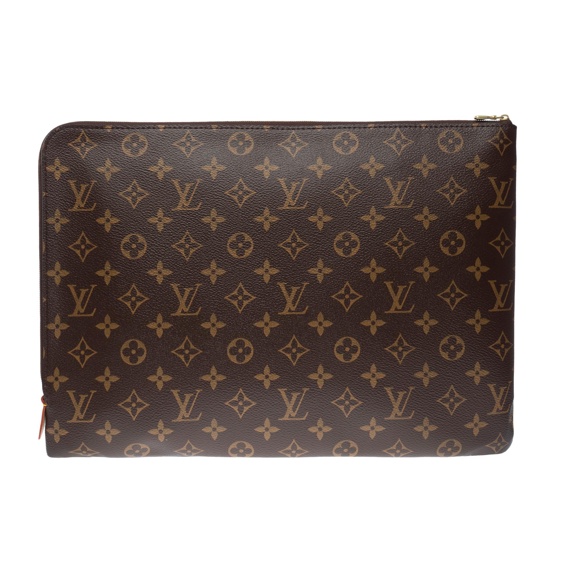 Women's or Men's New Louis Vuitton Travel Briefcase in brown monogram canvas, GHW