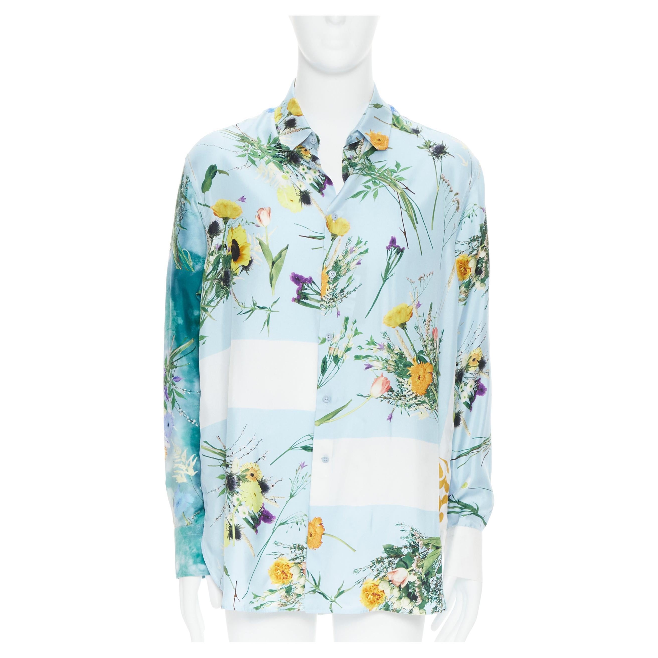 Louis Vuitton Monogram Flower Silk Blend Button Up Shirt