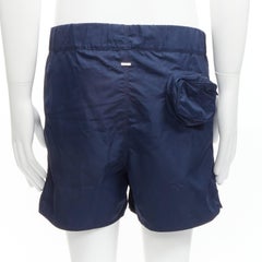 new LOUIS VUITTON Virgil Abloh 2023 navy LV monogram 3D pocket board shorts S