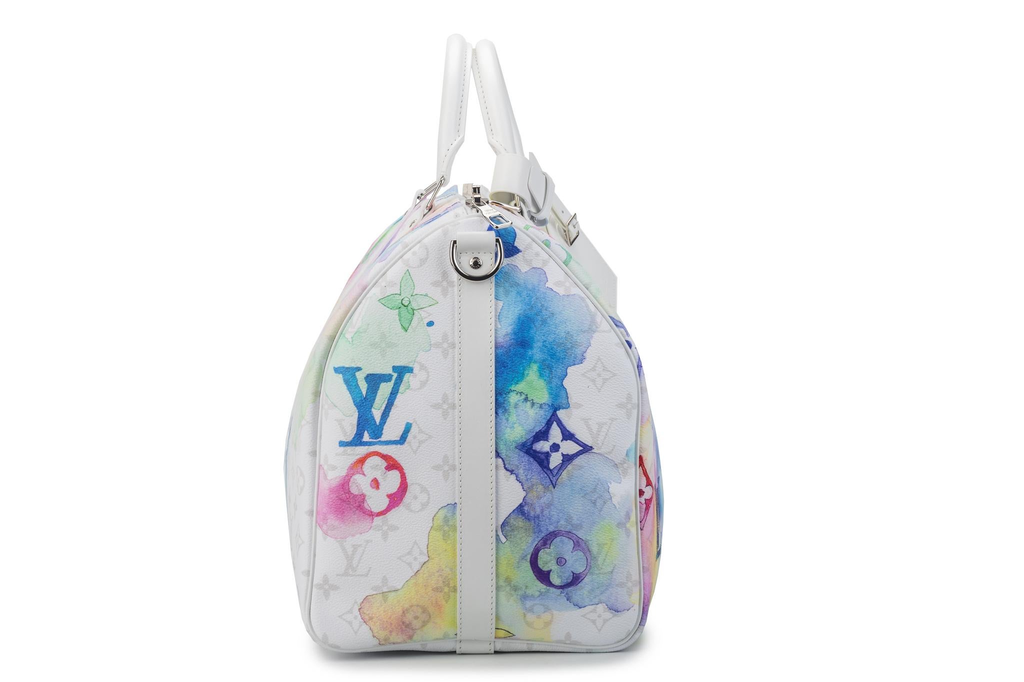 New Louis Vuitton  Watercolor Keepall Bag 50 In New Condition For Sale In West Hollywood, CA