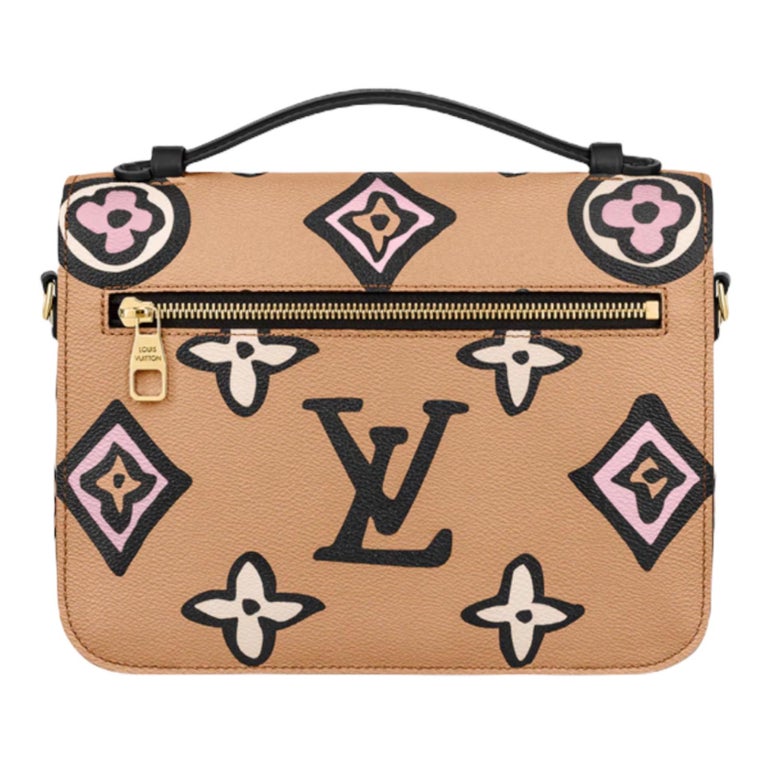 NEW Louis Vuitton Wild at Heart Print 2021 Pochette Metis Monogram Canvas  Bag