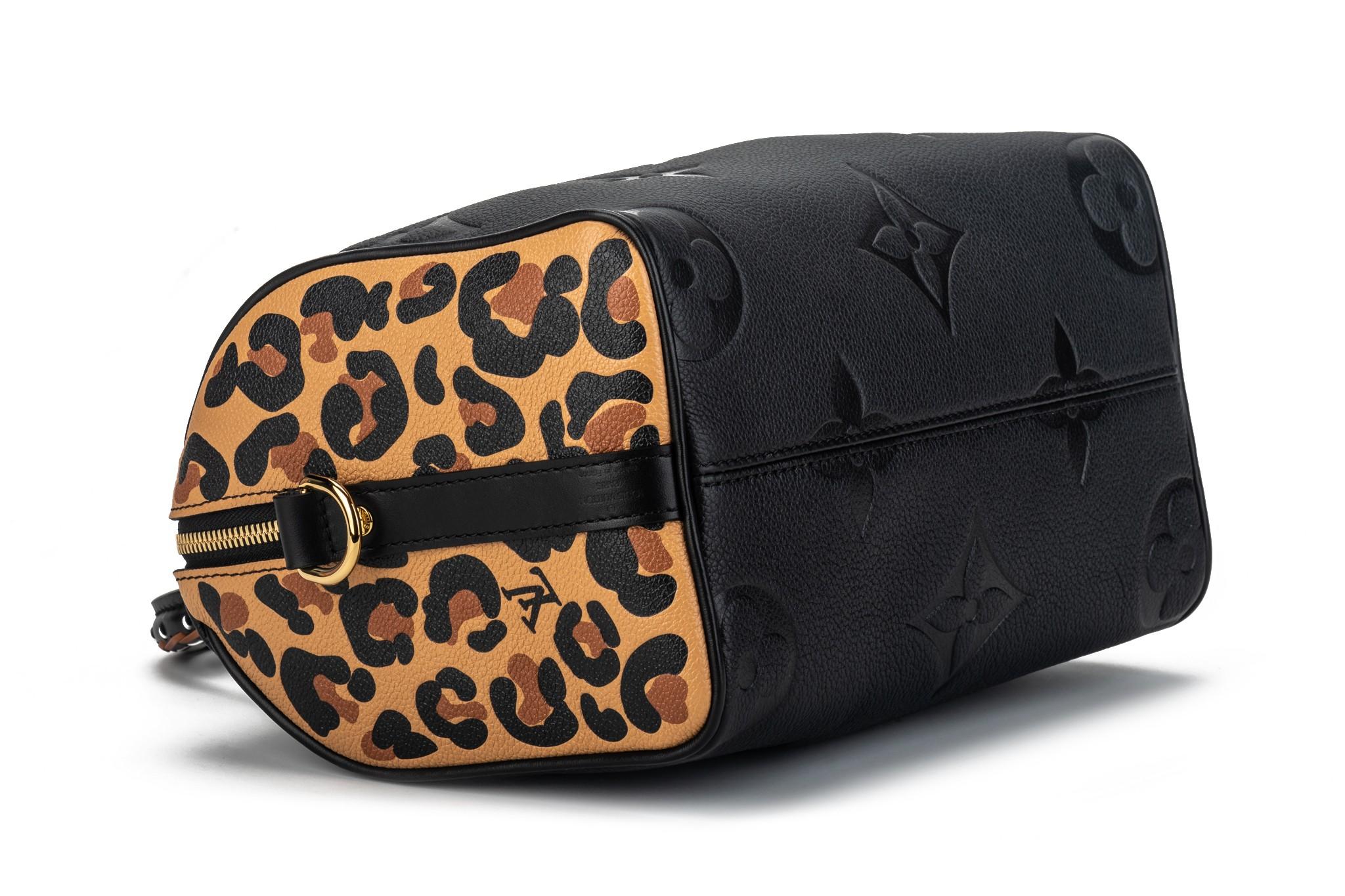 Noir Louis Vuitton Wild At Heart Speedy sac 25
