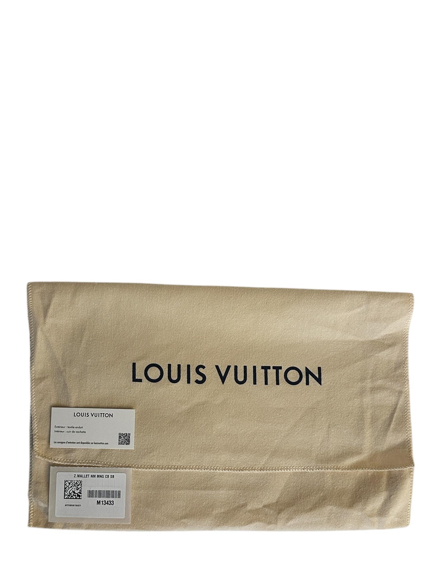 Black NEW Louis Vuitton x Takashi Murakami 2025 Cherry Blossom Zippy Wallet For Sale