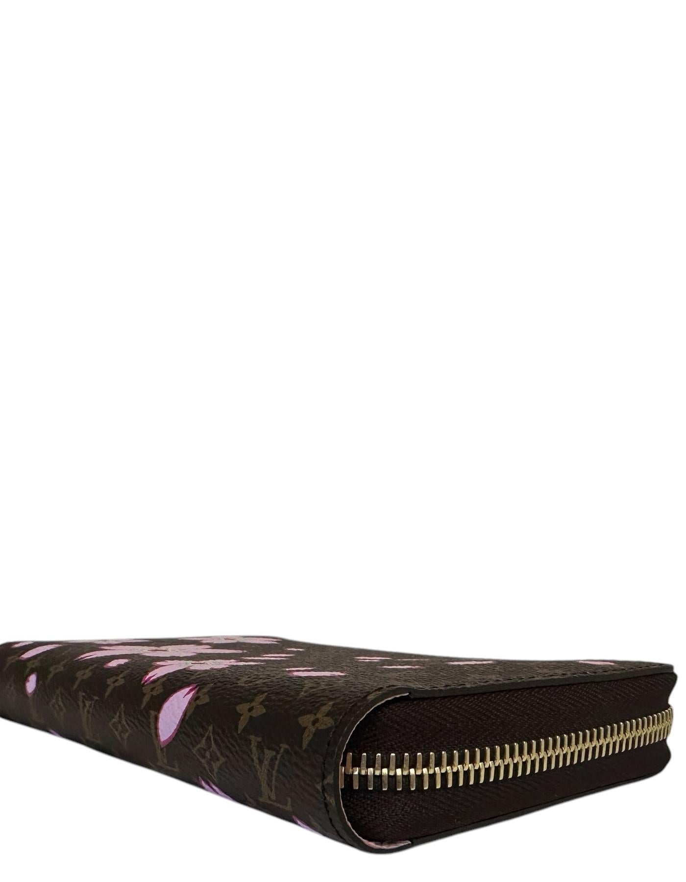 NEW Louis Vuitton x Takashi Murakami 2025 Cherry Blossom Zippy Wallet For Sale 3