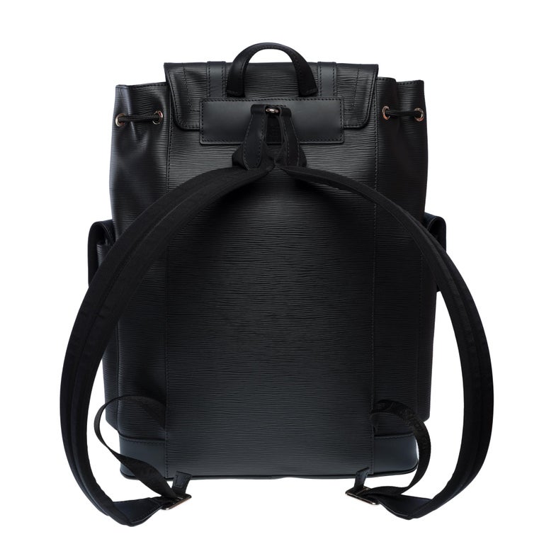 black louis vuitton supreme backpack | Epi Christopher Louis Vuitton X Supreme Christopher