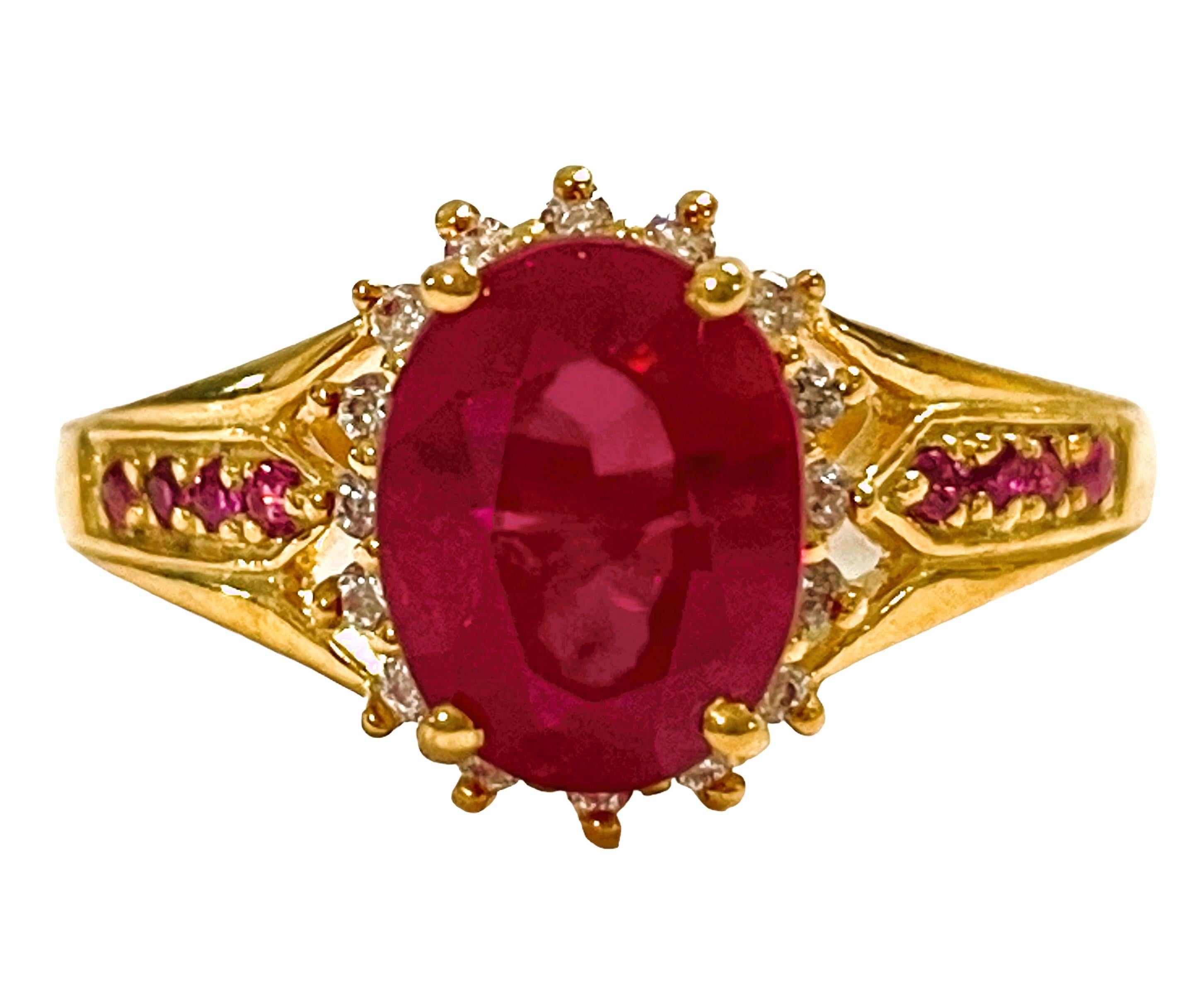 Just a beautiful ring!  It is a size 6.75  It was mined in Africa.  It is an authentic natural stone. It is a highly rated stone.  The stone is an oval cut stone and is 3.1 cts.  It measures 9 x 6.8 mm and is surrounded by diamond cut White