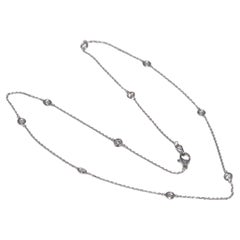 New Made 14k Gold Natural Diamond Decorated Necklace