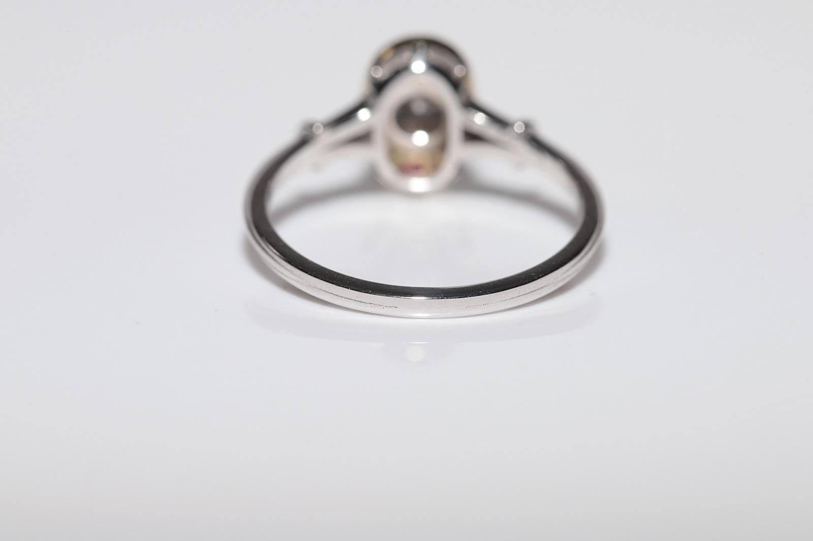 Neuer Solitär-Ring, 18 Karat Gold, natürlicher Diamant und Rubin im Kaliberschliff, Solitär im Angebot 1