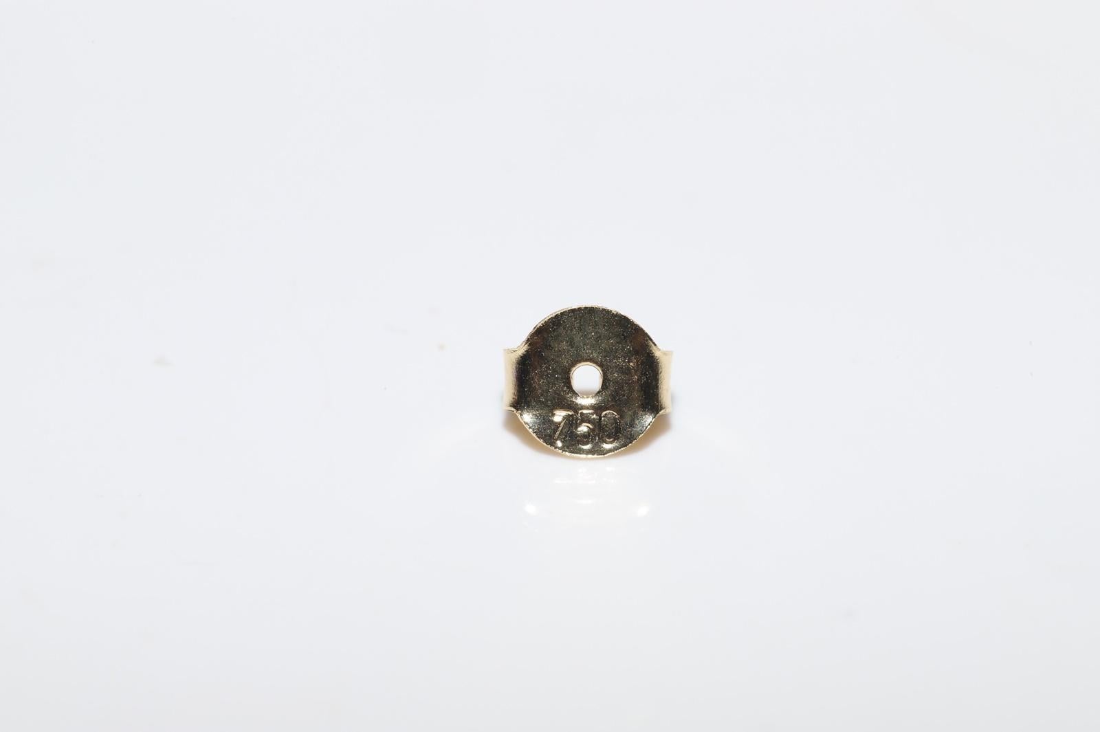 Orecchino di nuova fabbricazione in oro 18k con diamante naturale e rubino calibro decorato in vendita 5