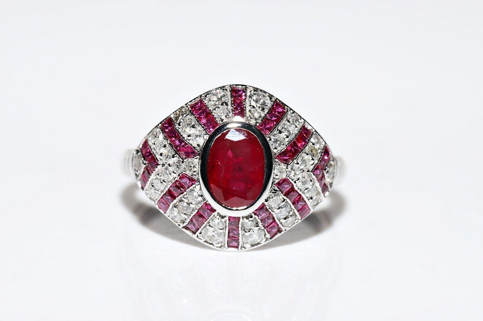New Made 18k Gold Natural Diamond And Ruby Decorated Cocktail Ring  In New Condition For Sale In Fatih/İstanbul, 34