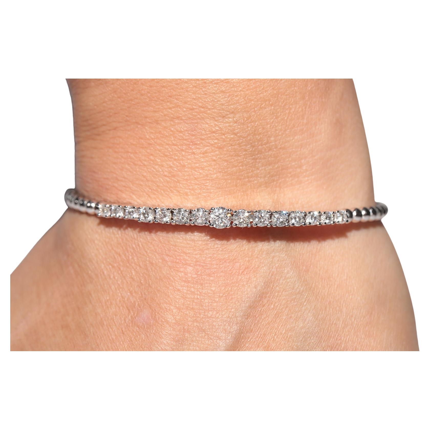 New Made 18k Gold natürlichen Diamanten dekoriert Armreif Armband