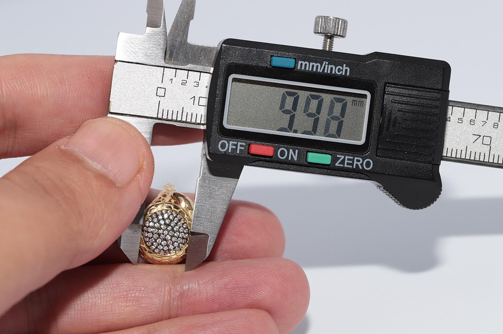 New Made 18k Gold natürlichen Diamanten dekoriert Schlange Design Ring im Angebot 7