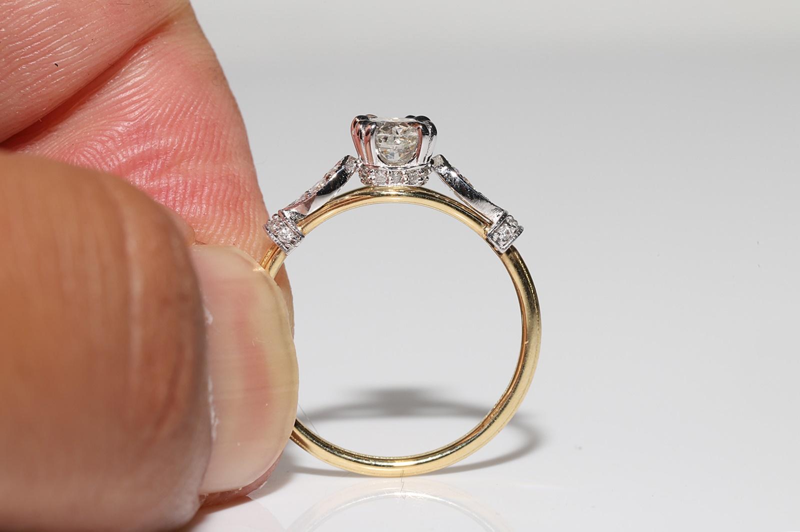 Anello nuziale decorato con diamanti naturali in oro 18k di nuova produzione In condizioni Nuovo in vendita a Fatih/İstanbul, 34