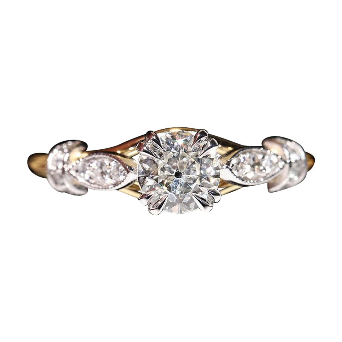 New Made Anneau de mariage en or 18k orné de diamants naturels