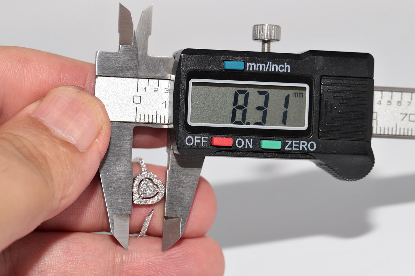 New Made 18k Gold natürlichen Herzschliff und Brillantschliff Diamantring im Angebot 6