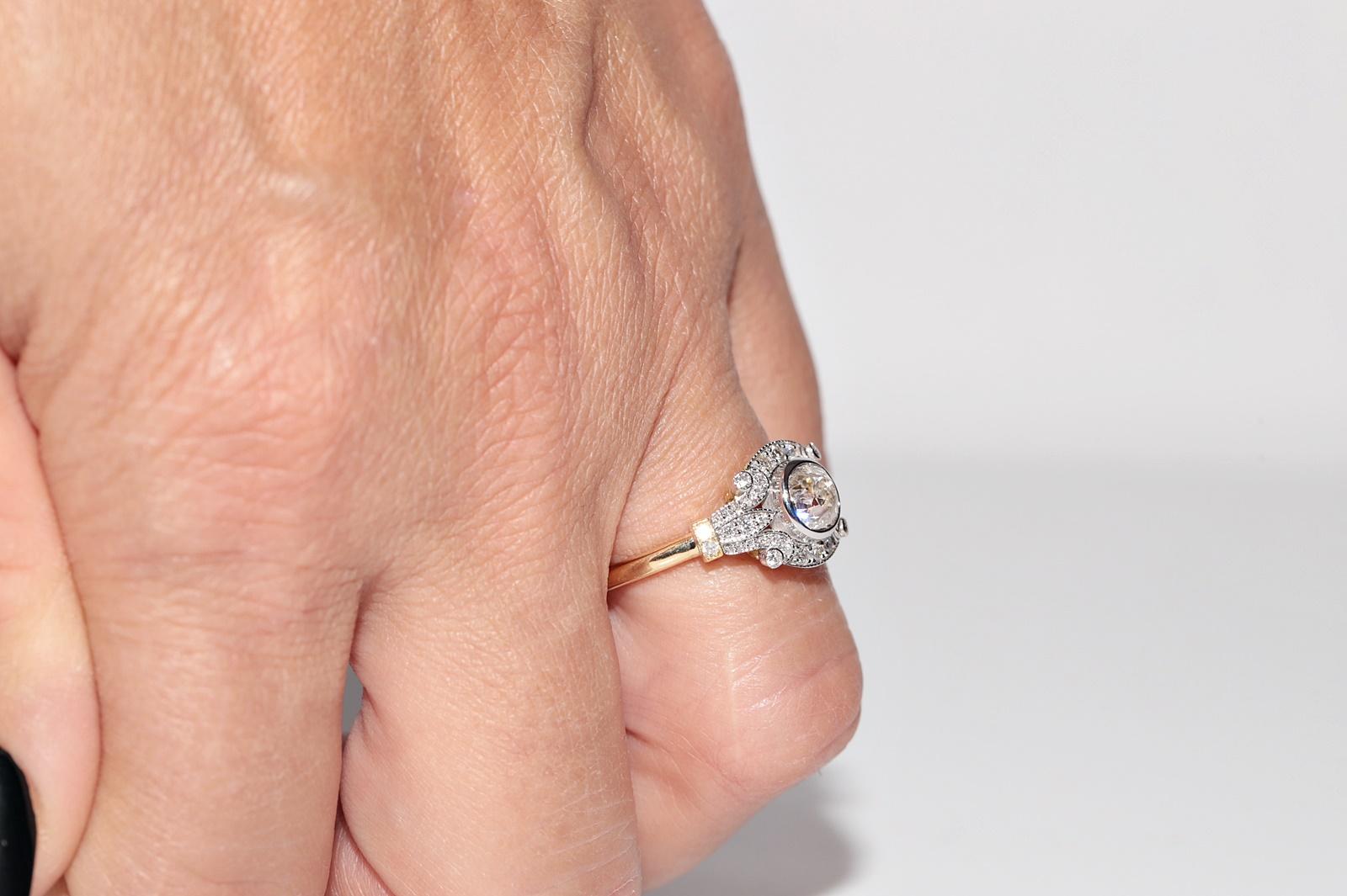 Neu gemacht 18k Gold Natürliche Altschliff Diamant dekoriert Erstaunlich Ring im Zustand „Gut“ im Angebot in Fatih/İstanbul, 34