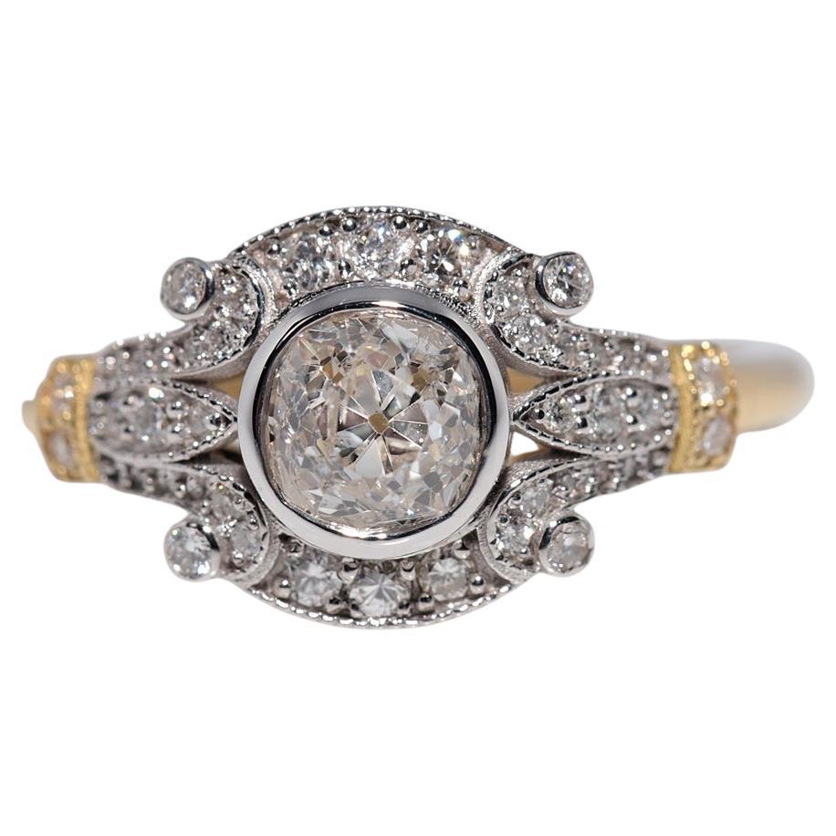 Neu gemacht 18k Gold Natürliche Altschliff Diamant dekoriert Erstaunlich Ring im Angebot
