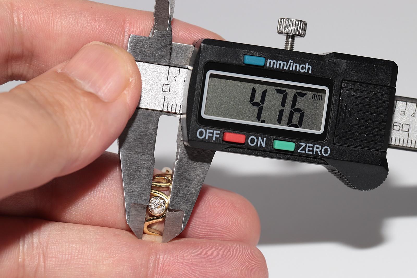 Neu Hergestellter 18k Gold Natürlicher Altschliff Diamant Dekorierter Solitär Ring im Angebot 5