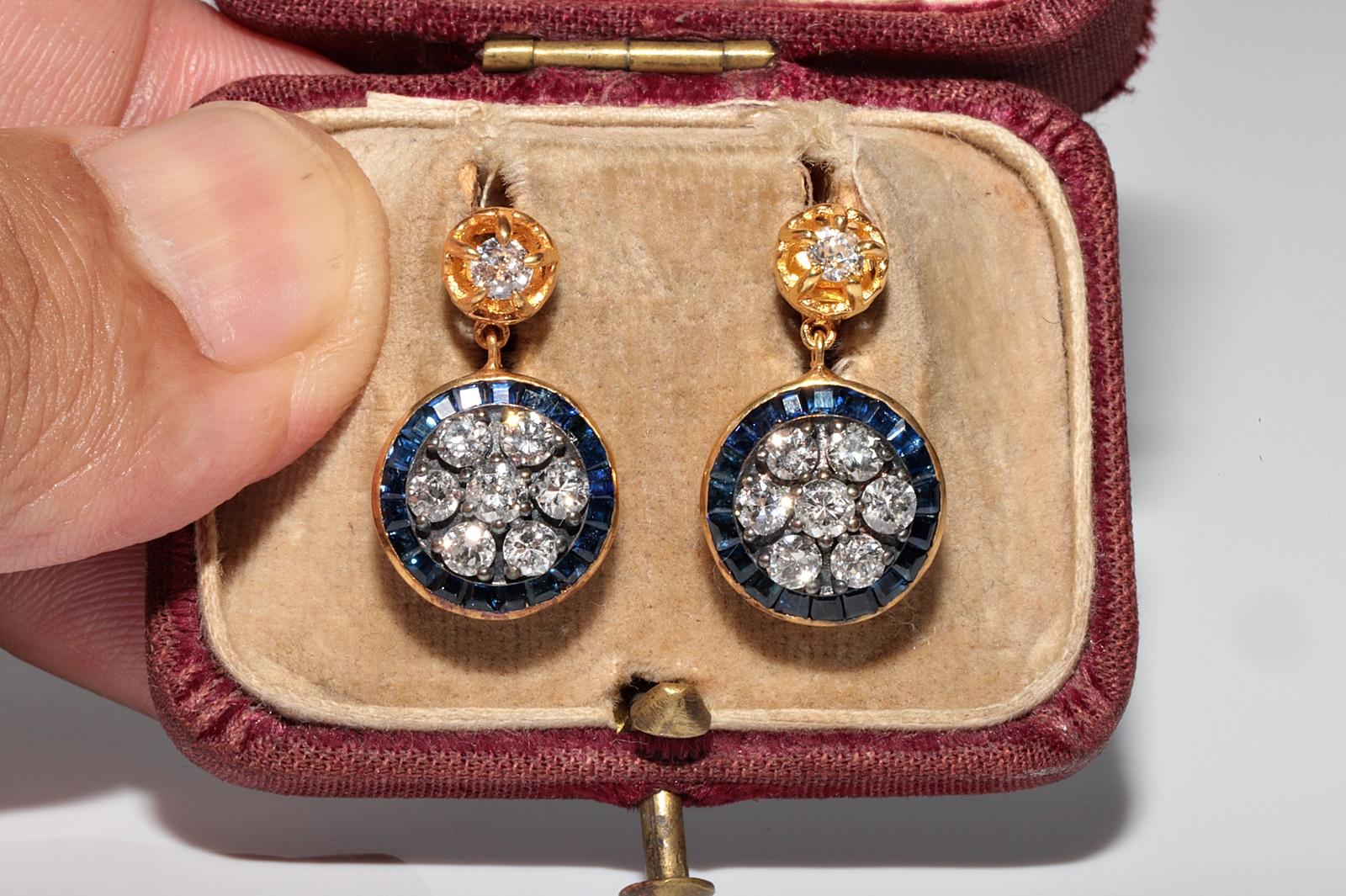 In sehr gutem Zustand.
Das Gesamtgewicht beträgt 8,2 Gramm.
Insgesamt ist der Diamant 1,60 ct.
Der Diamant hat die Farbe G-H und die Reinheit Vs.
Insgesamt ist Saphir 2 ct.
Die Box ist nicht enthalten.
Bitte kontaktieren Sie uns bei Fragen.