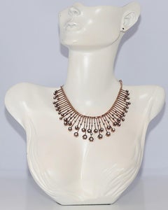 New Made 8k Gold Natural Rose Cut Diamond Decorated Necklace