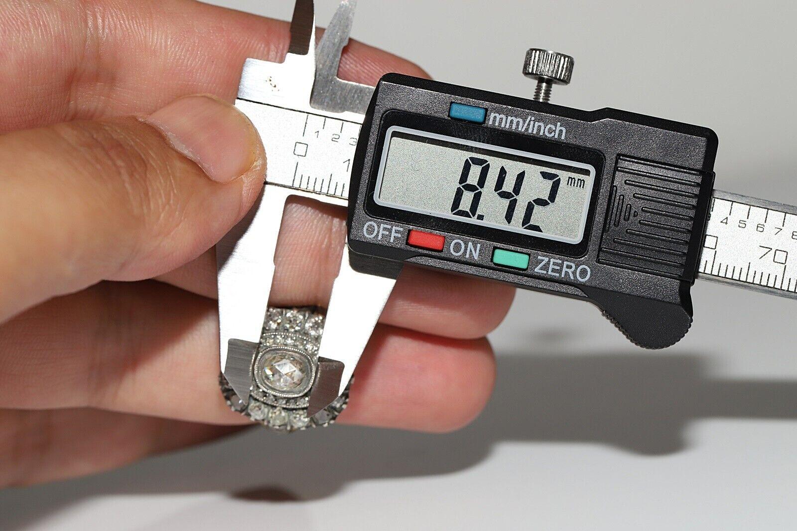 New Made Realizzato a mano in oro 18k Top Silver Diamante Naturale  Anello del serbatoio forte in vendita 6