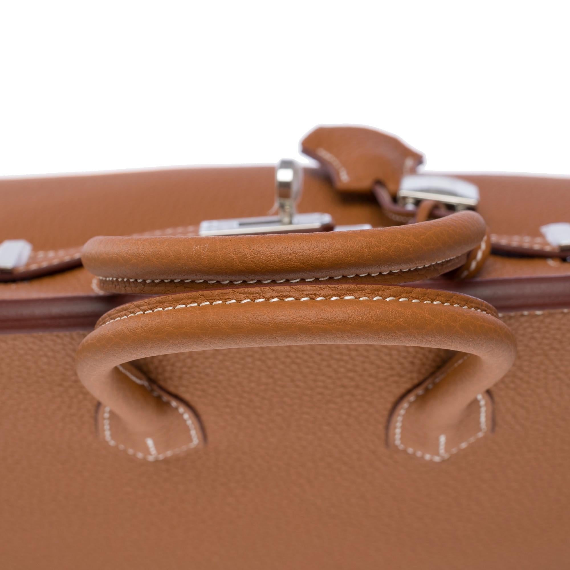 New Magnificent Hermes Birkin 25 handbag in Gold Togo leather, PHW 6
