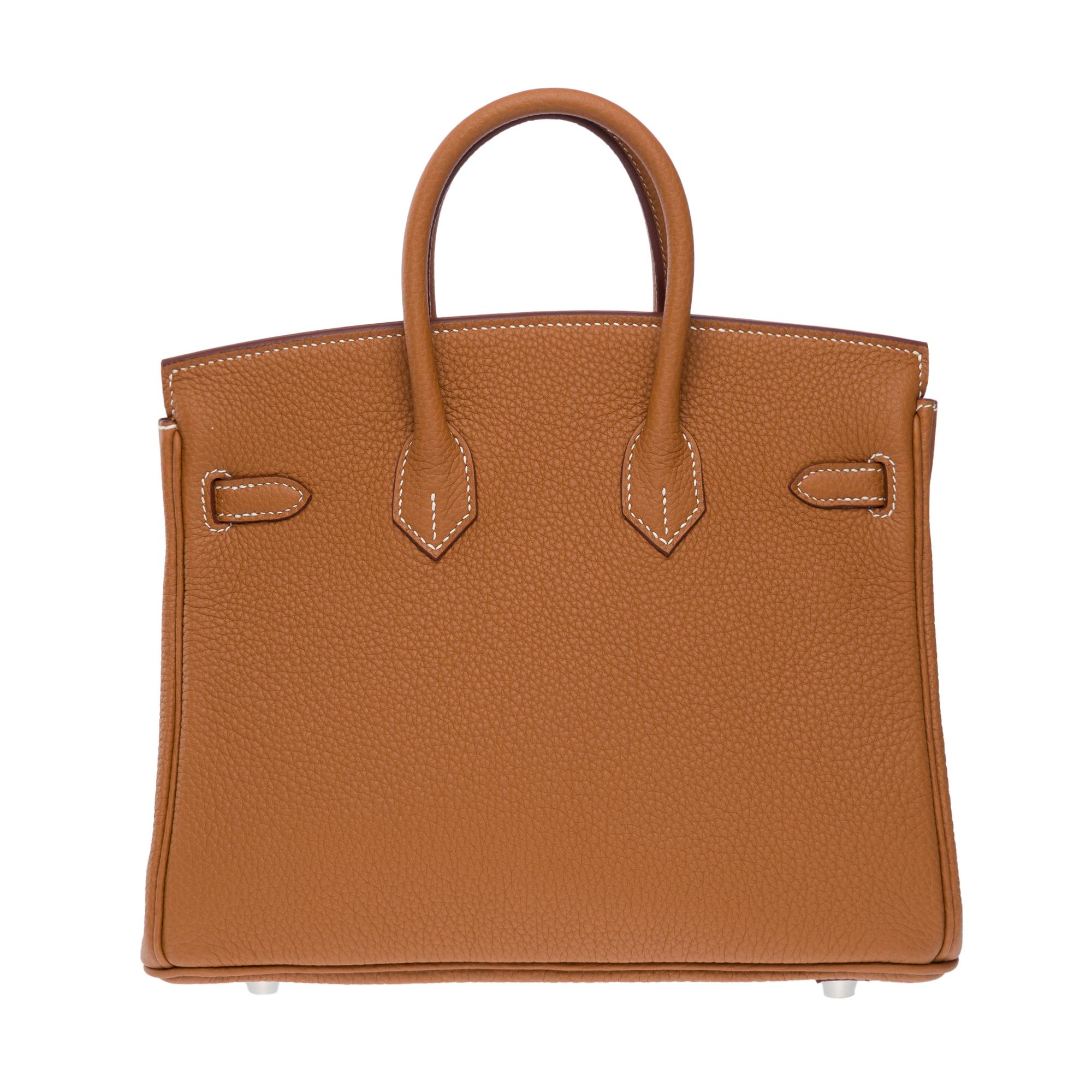 Women's New Magnificent Hermes Birkin 25 handbag in Gold Togo leather, PHW
