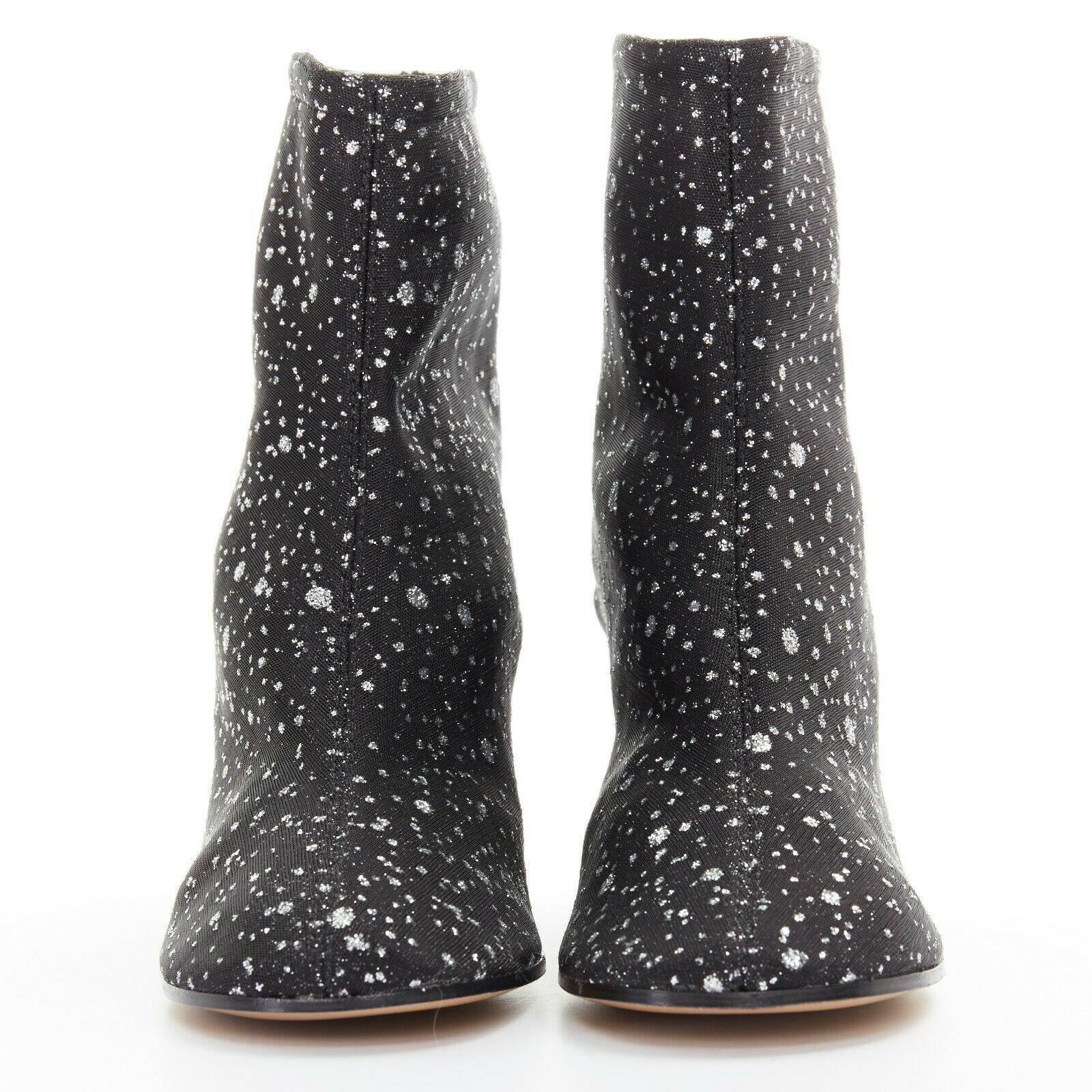mesh glitter boots