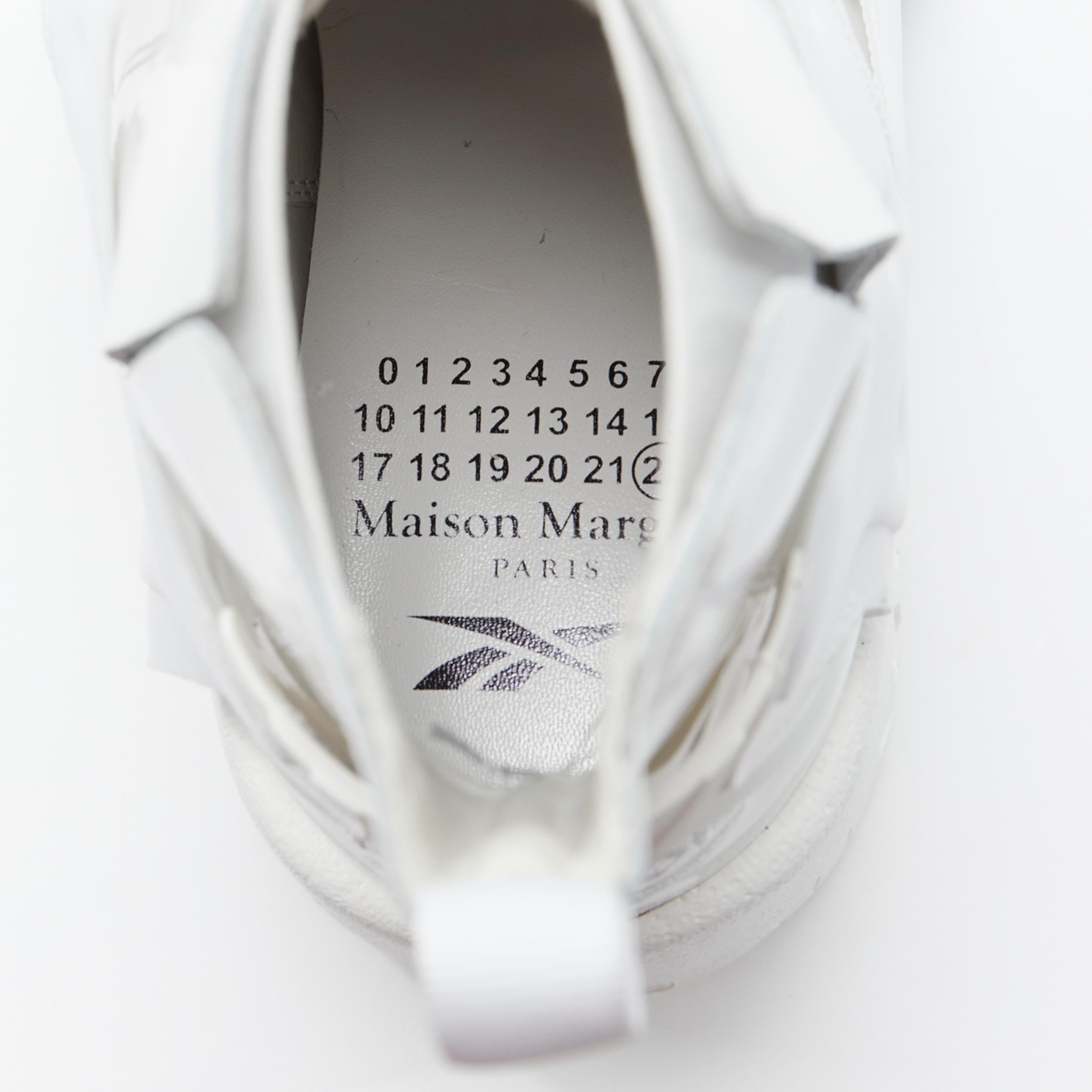 new MAISON MARGIELA REEBOK 2020 Runway Tabi Instapump white heel sneaker  EU36 3