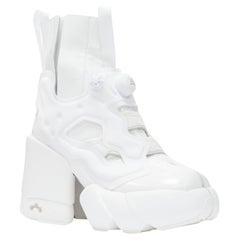 new MAISON MARGIELA REEBOK 2020 Runway Tabi Instapump white heel sneaker  EU36