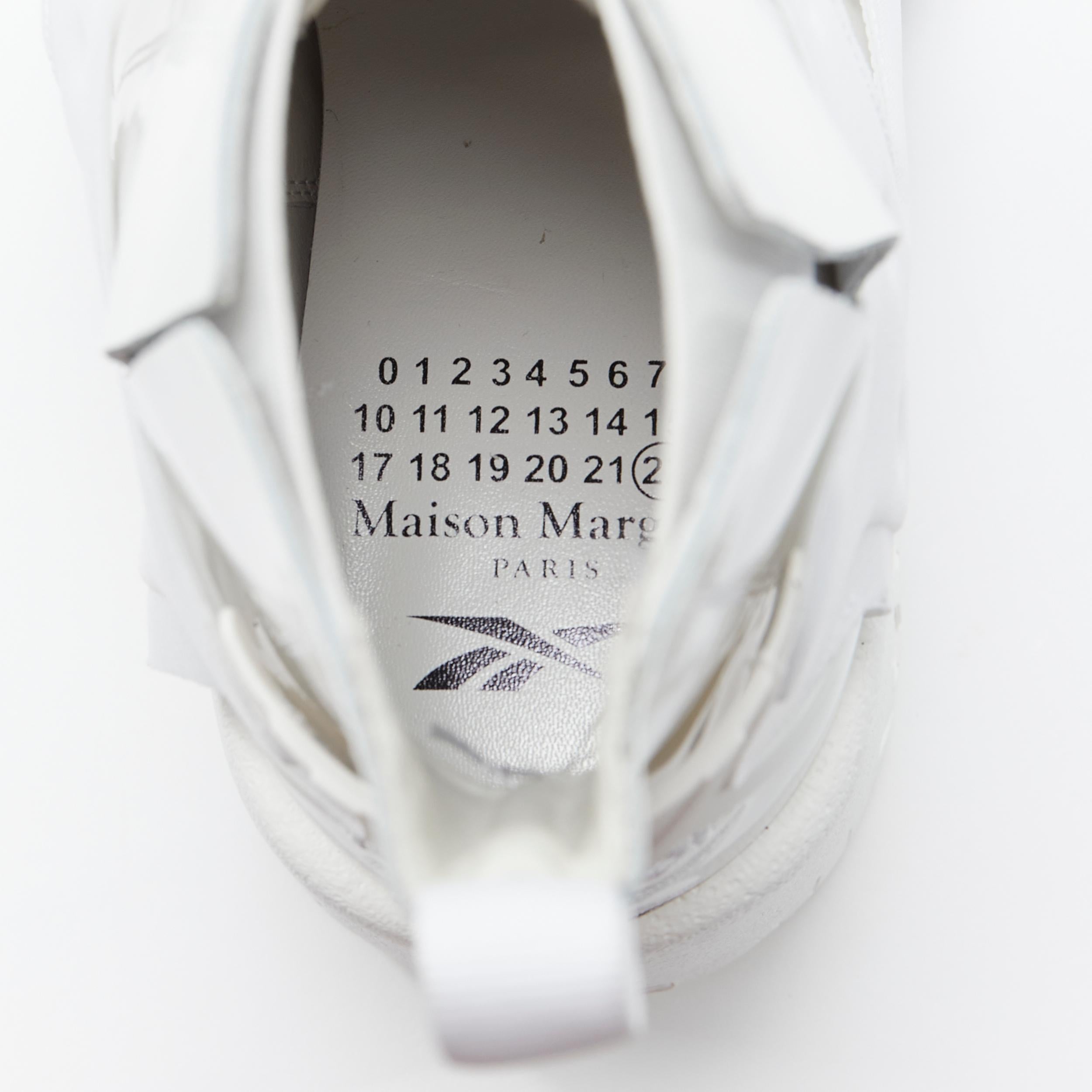 new MAISON MARGIELA REEBOK 2020 Runway Tabi Instapump white sneaker boot EU36 6