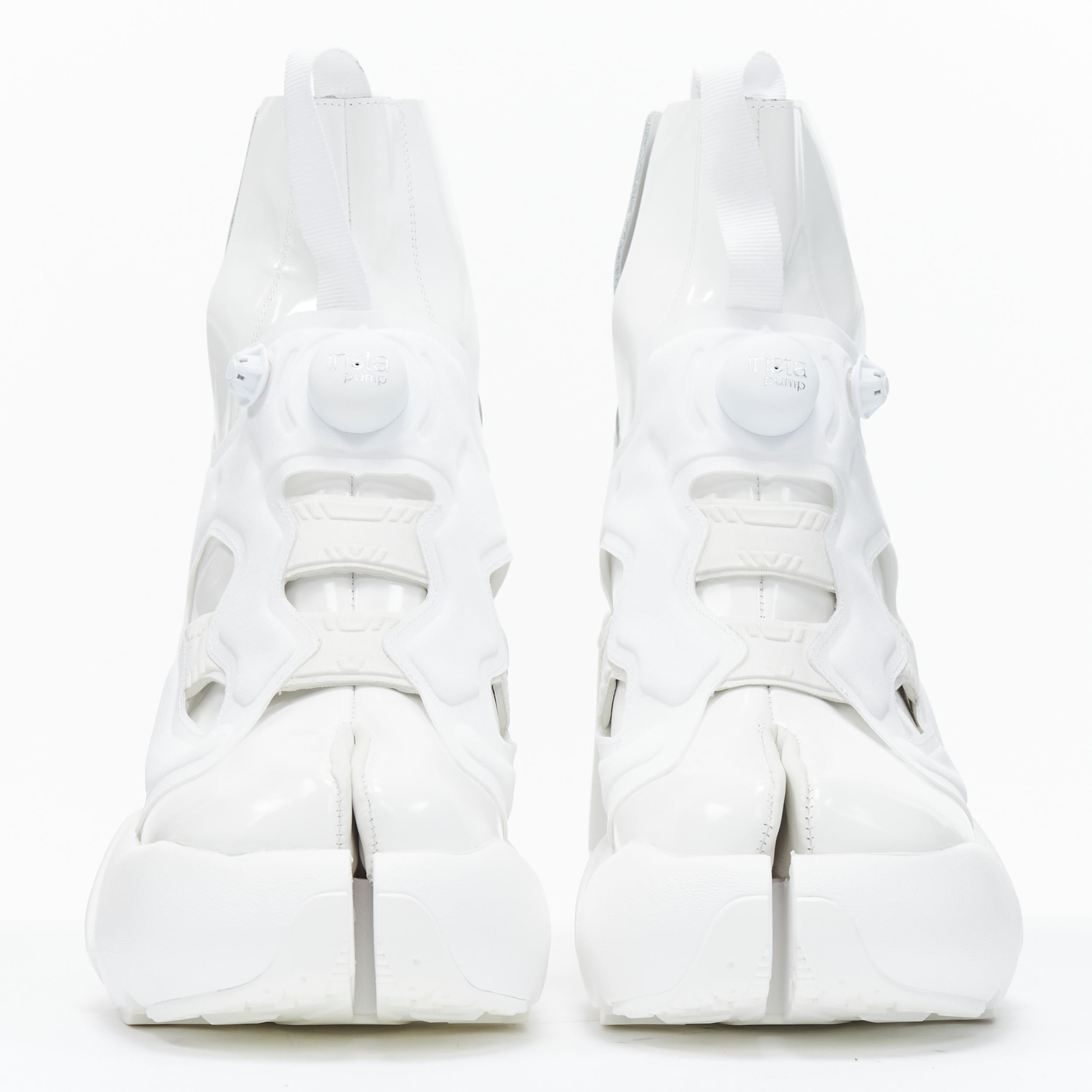Gray new MAISON MARGIELA REEBOK 2020 Runway Tabi Instapump white sneaker boot EU36