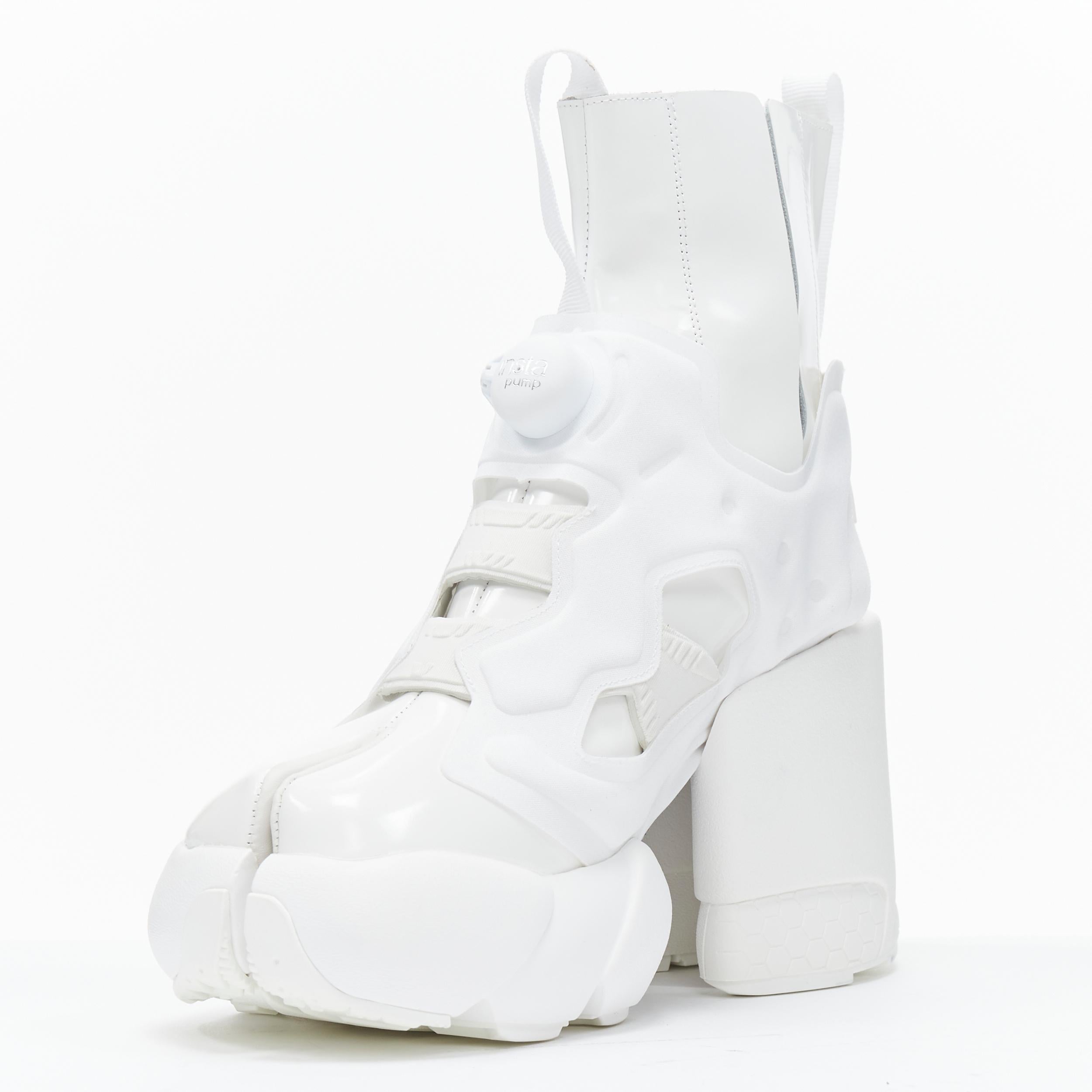 Gray new MAISON MARGIELA REEBOK 2020 Runway Tabi Instapump white sneaker boot EU36
