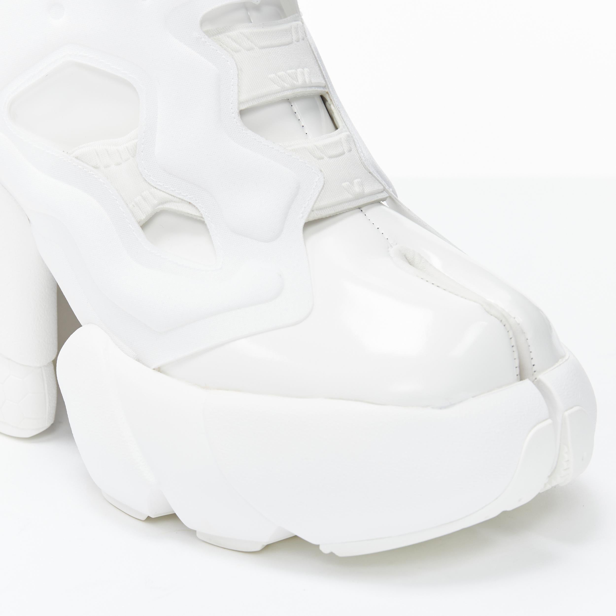 Women's new MAISON MARGIELA REEBOK 2020 Runway Tabi Instapump white sneaker boot EU38