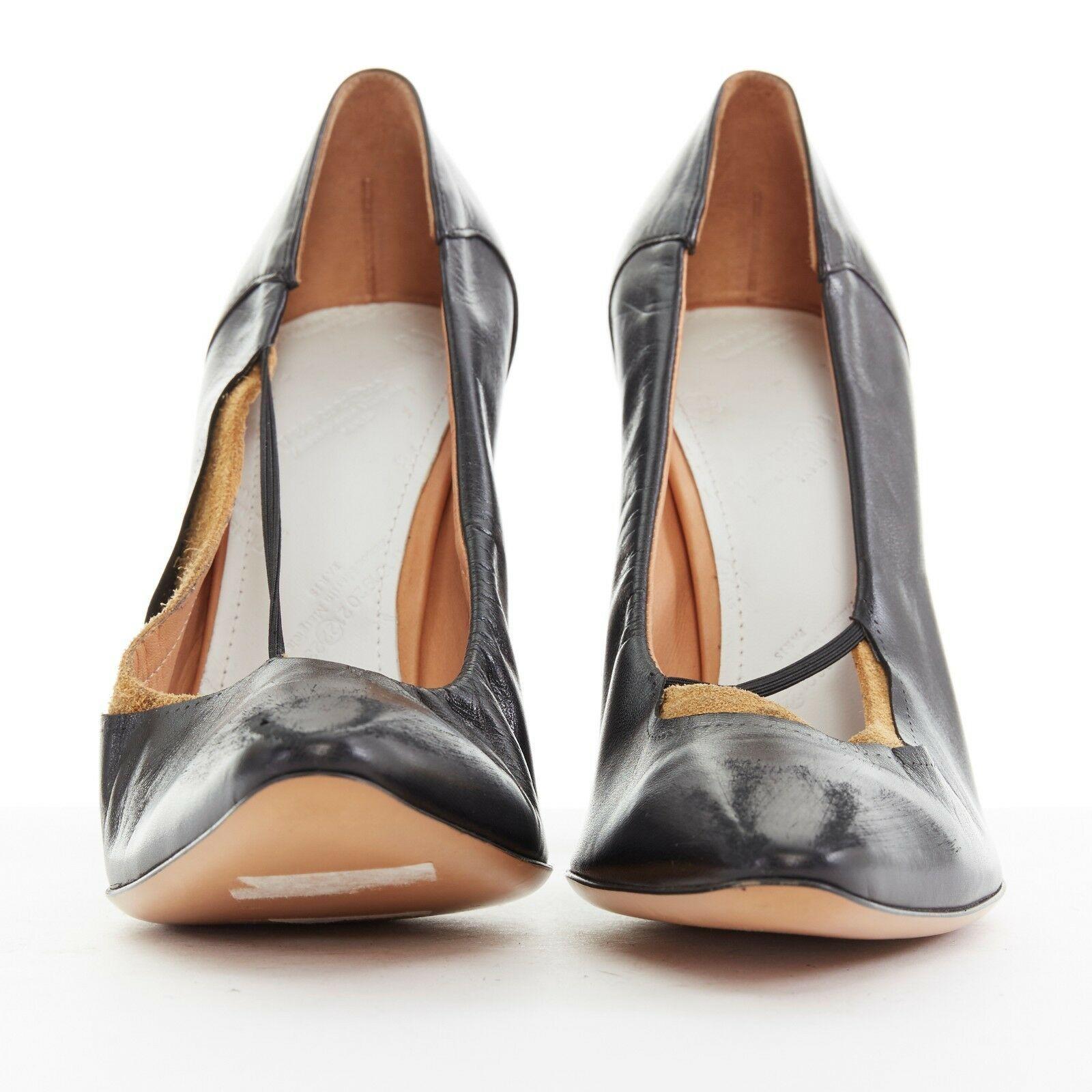＊Maison Margiela＊ AFTER PARTY FABRIC PUMPS 関税/送料込 Maison Margiela 80mm Tabi Straps Pumps | Black | FARFETCH