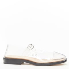 new MAISON MARGIELA Tabi PVC transparent clear mary jane flats EU37