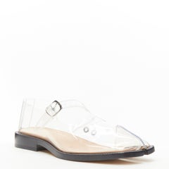 new MAISON MARGIELA Tabi PVC transparent clear mary jane flats EU38