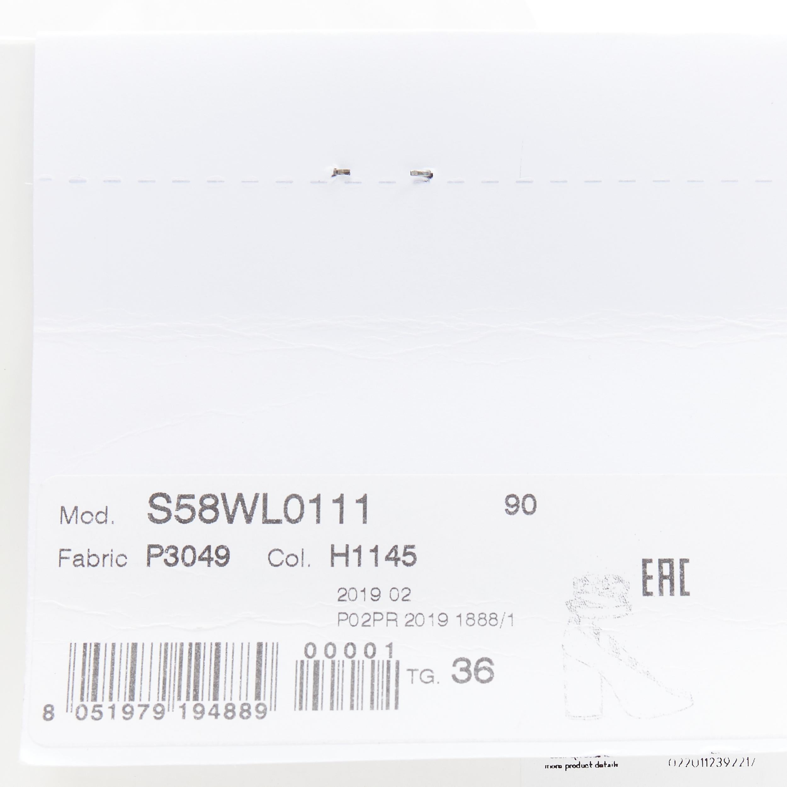 new MAISON MARGIELA Tabi split camel toe black silver paint ankle pump EU36 4