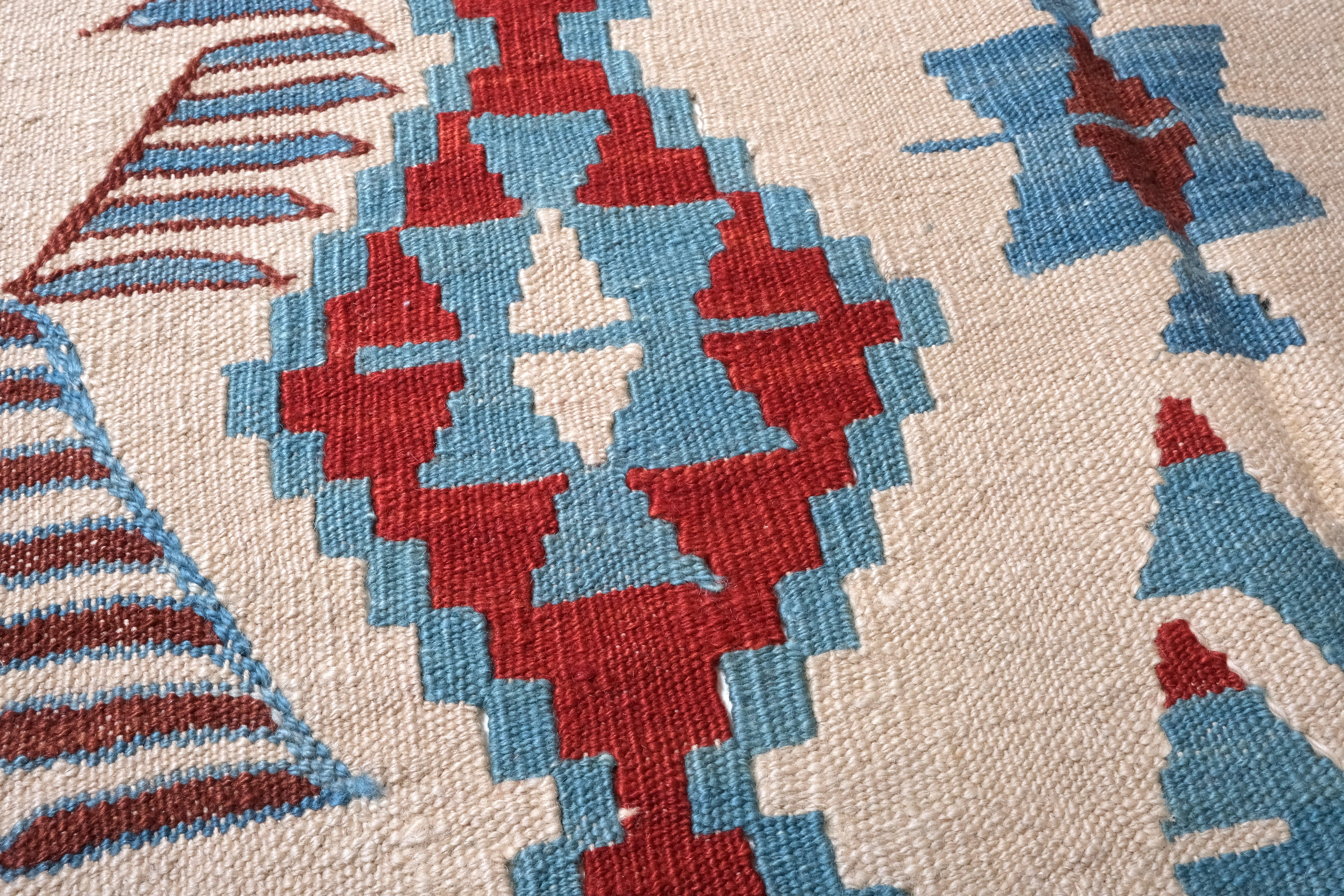 New Manisa Fine Handwoven Modern Kilim West Anatolian Rug Turkish Wool Carpet In New Condition For Sale In Tokyo, JP