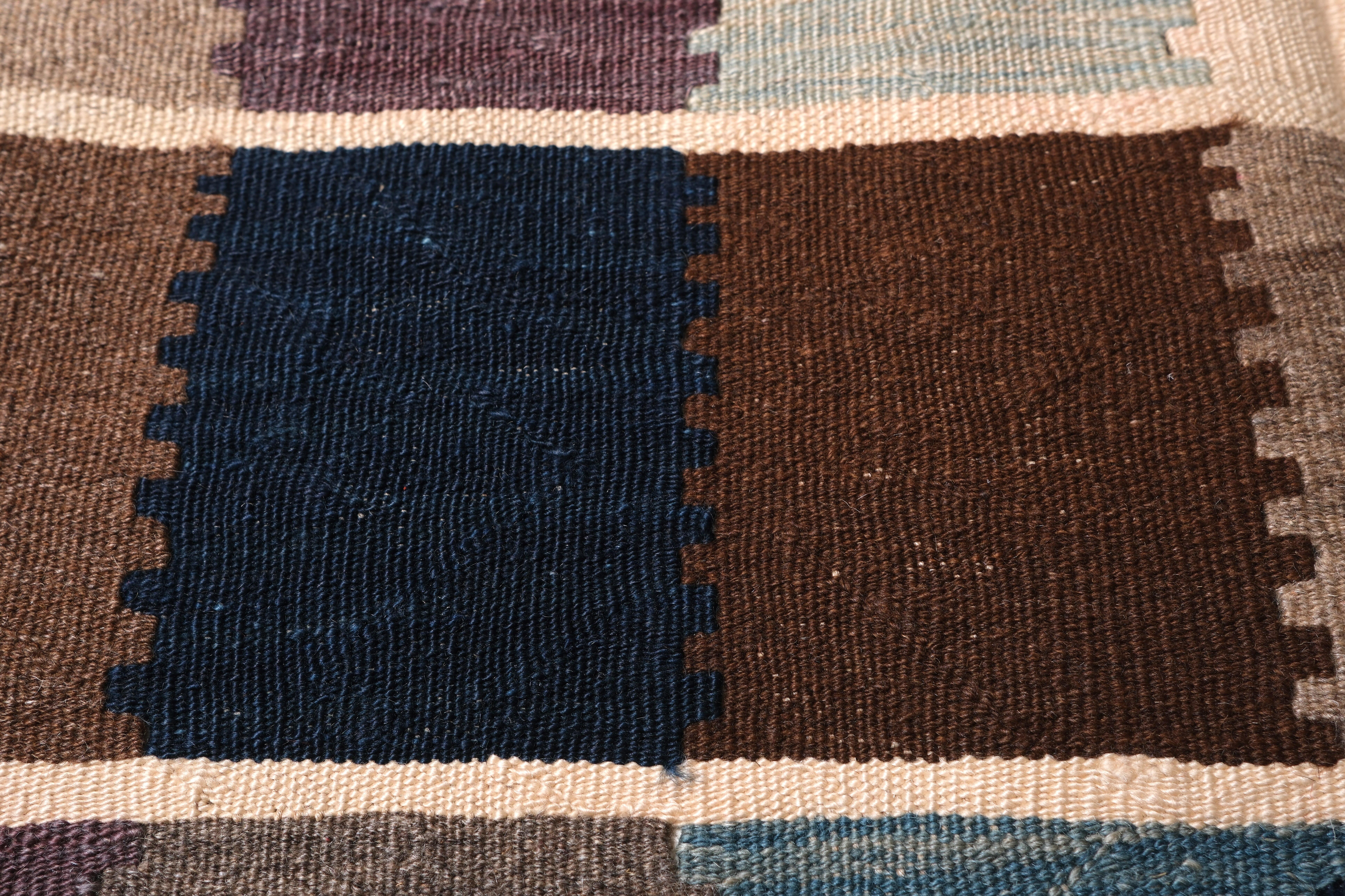 Nueva Manisa Alfombra Moderna Tejida a Mano Kilim Anatolia Occidental Alfombra de Lana Turca 1